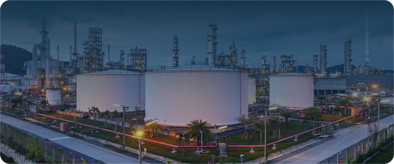 Industrial and oil refining enterprises, metallurgical and mining and processing plants