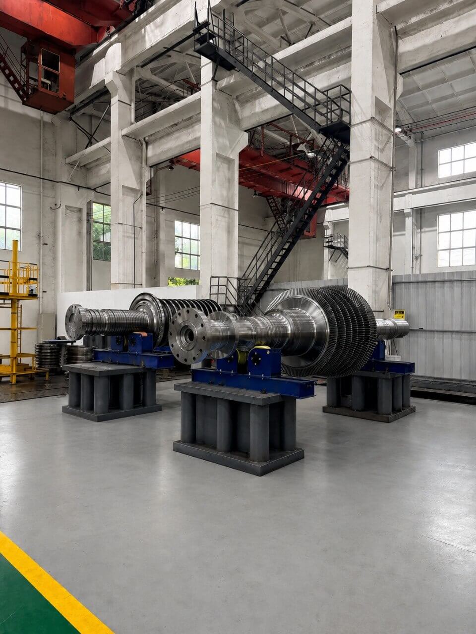 Steam turbine rotors and couplings