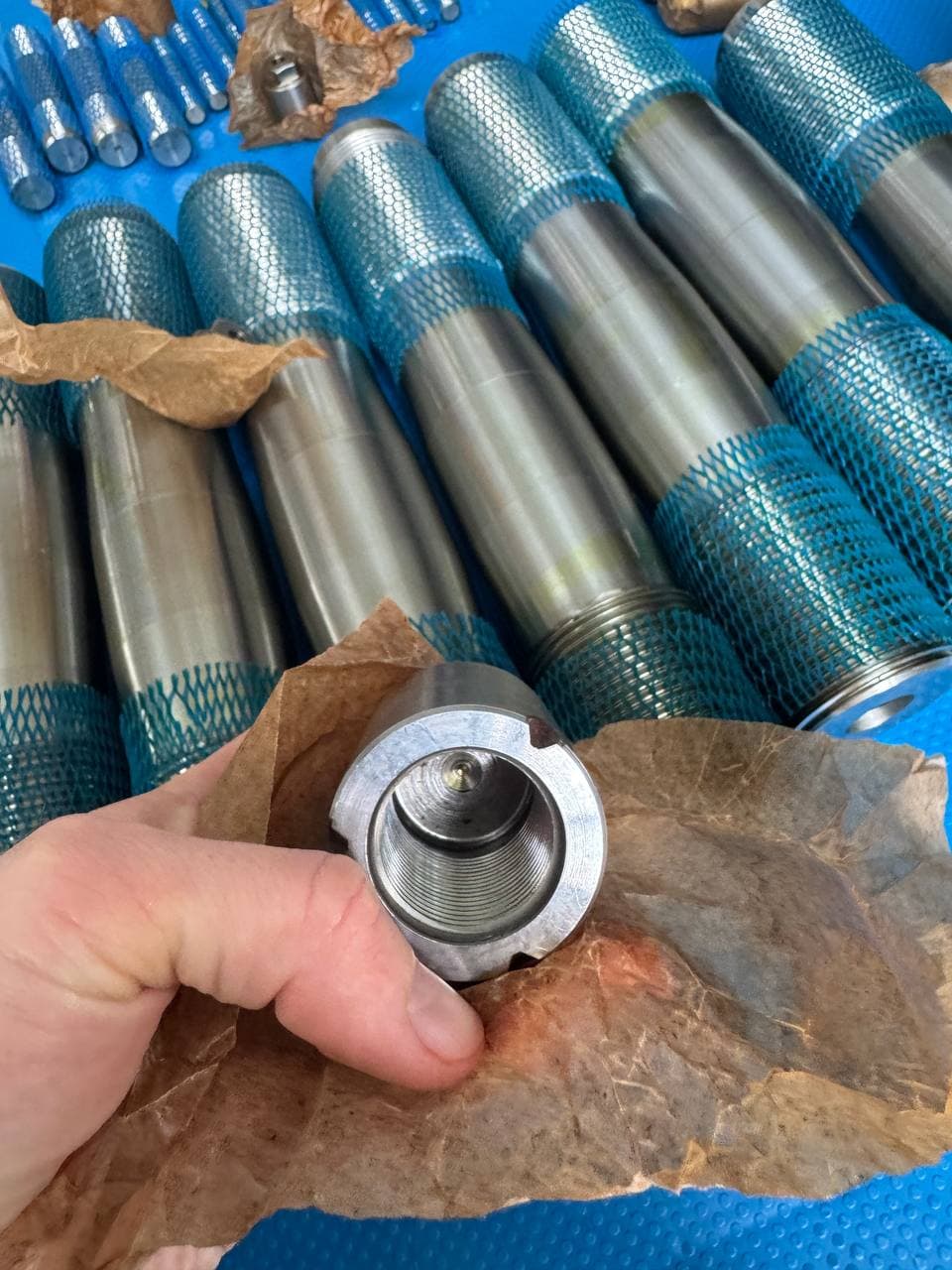 Steam turbine studs, nuts, and springs