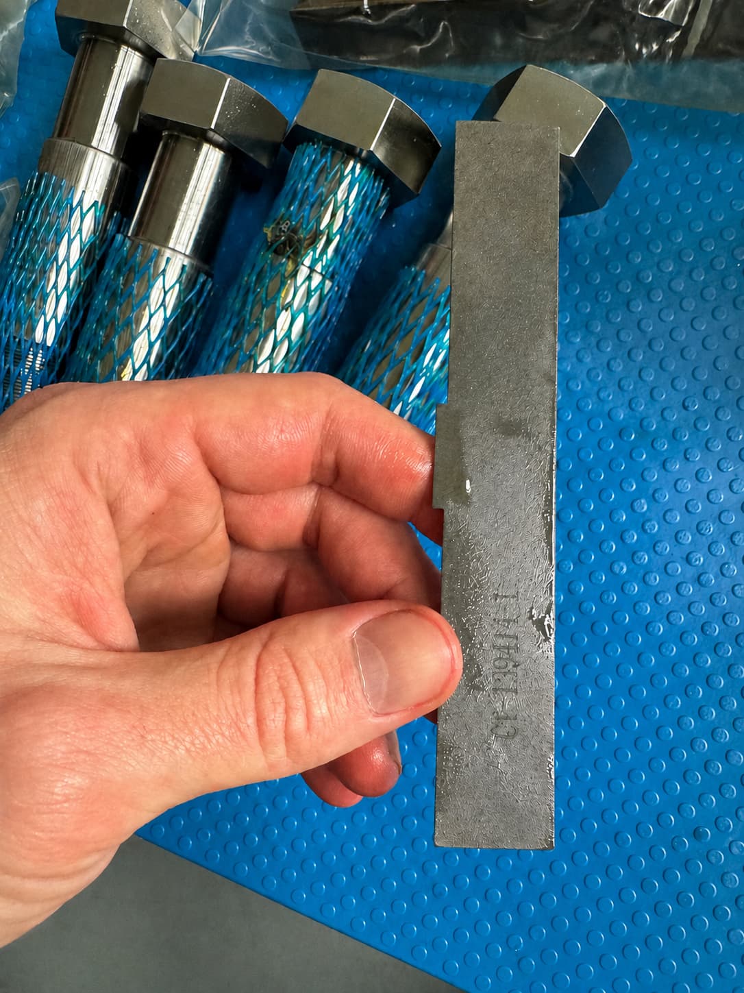 Steam turbine studs, nuts, and springs