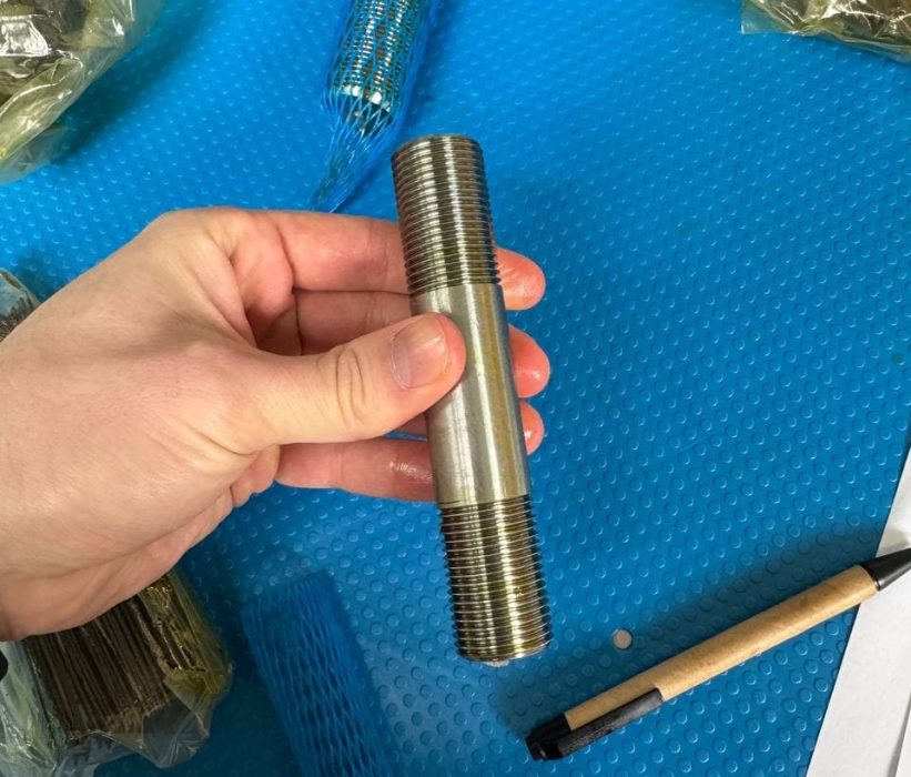 Steam turbine studs, nuts, and springs